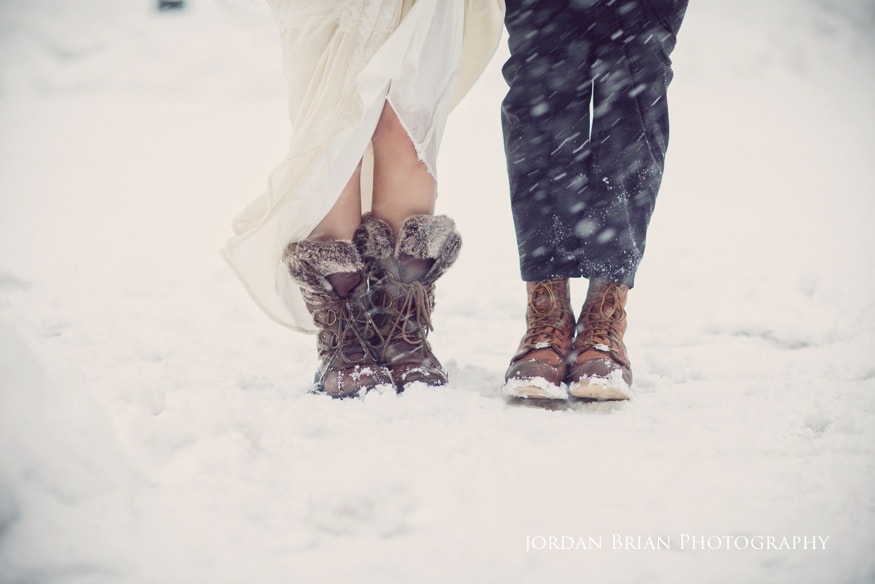 Garzio and Carney winter Philadelphia wedding portrait